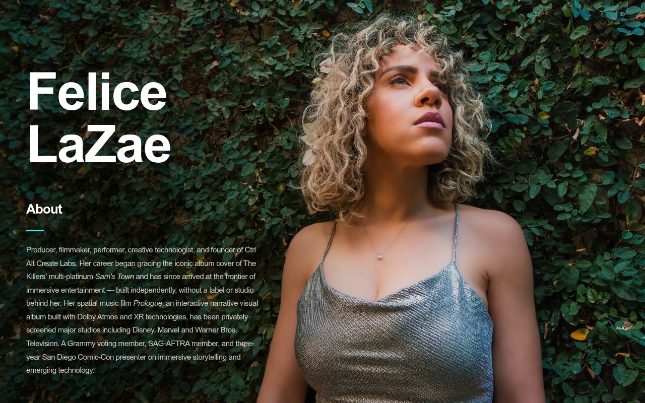 Felice LaZae — Producer, Filmmaker & Creative Technologist